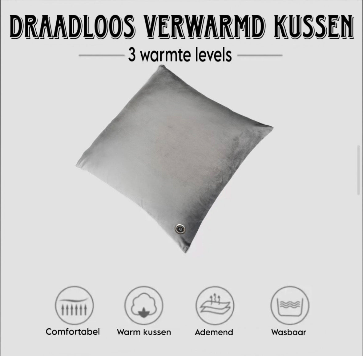 Elektrisch warmte kussen draadloos