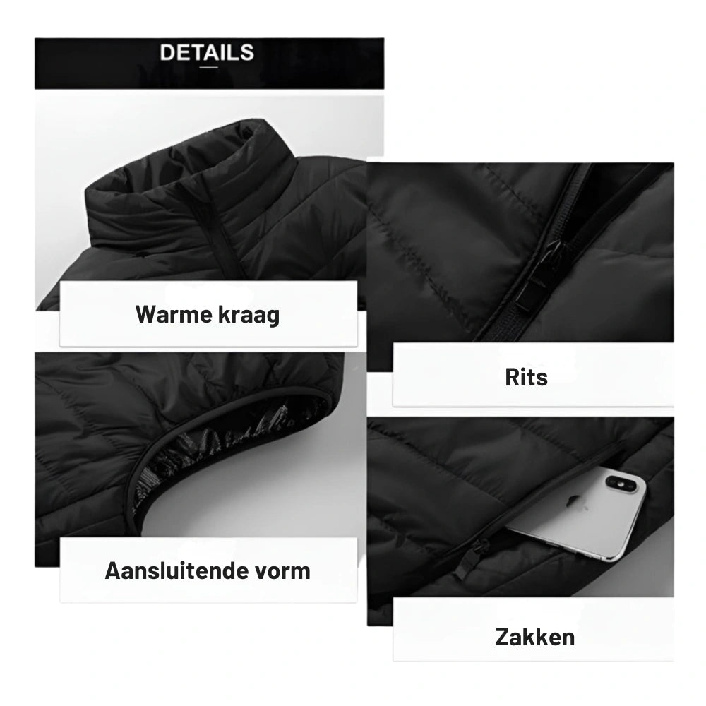 elektrische bodywarmer met instelbare temperatuur