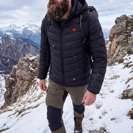 Elektrische verwarmde jas met 10.000 mAh Powerbank