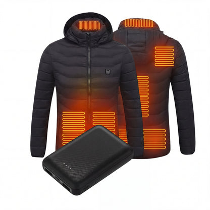 Elektrische verwarmde jas met 10.000 mAh Powerbank