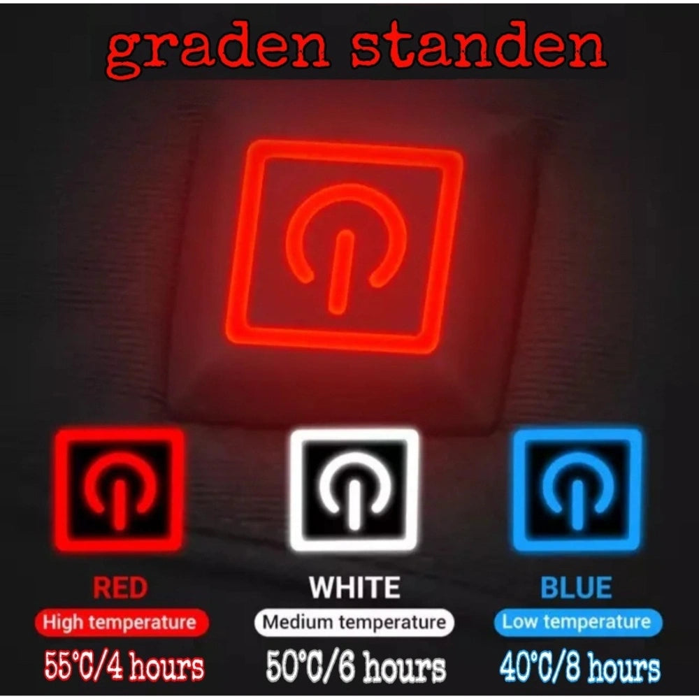 verstelbare elektrische handschoenen tot 55°C voor warme handen in de winter.