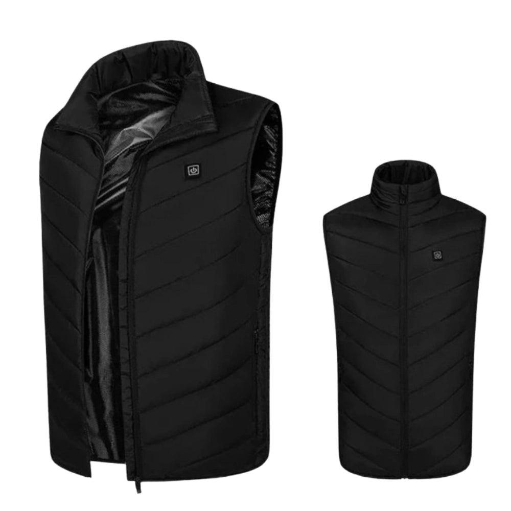 elektrisch verwarmd vest met instelbare temperatuur voor optimale warmte.
